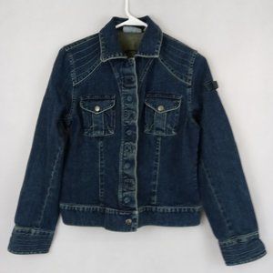 i.e Relaxed Petite Denim Jean Jacket Size PM